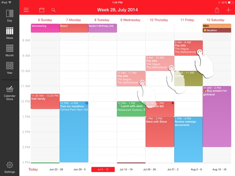Week Calendar for iPad screenshot-4