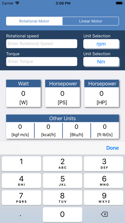 #2. Motor Power Calculator (iOS) 由: Kei Suefuji