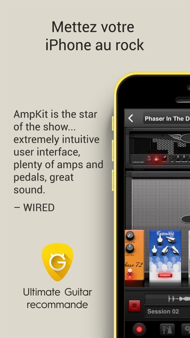 Screenshot #1 pour AmpKit - Guitar amps & pedals