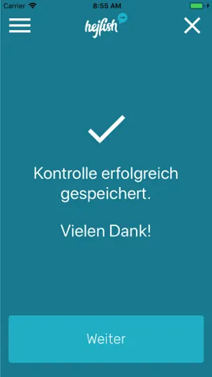 Screenshot von Hejfish Kontrolle auf dem iPhone 4
