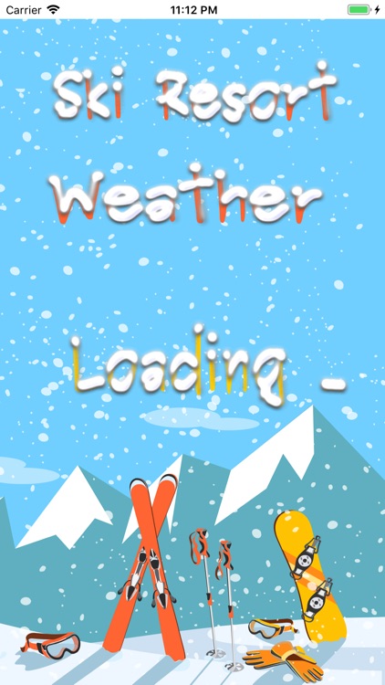 Ski Resorts Weather