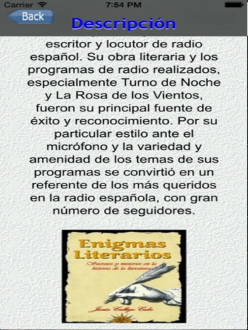 Enigmas Literarios screenshot 2