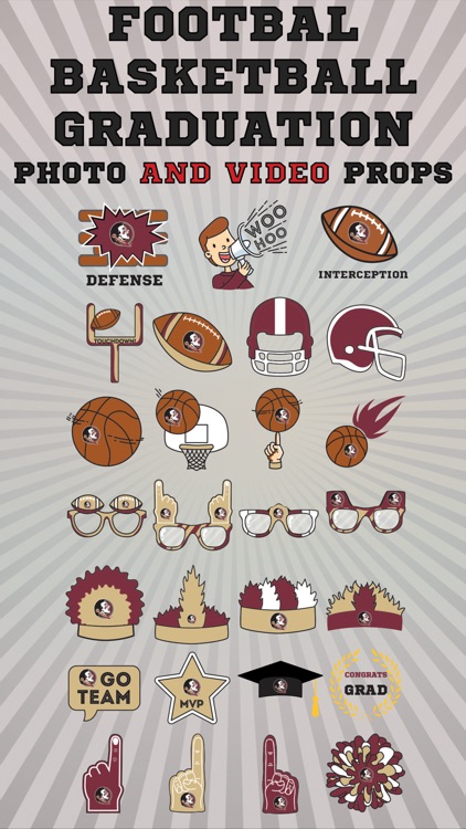 Florida State Seminoles Animated Selfie Stickers