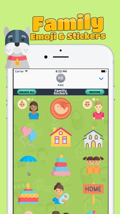 Family Emoji & Stickers screenshot 2