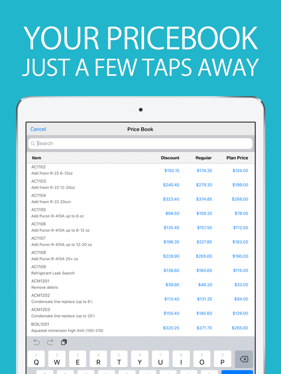 ServicePal for HVAC iPad screenshot 6 - Business app