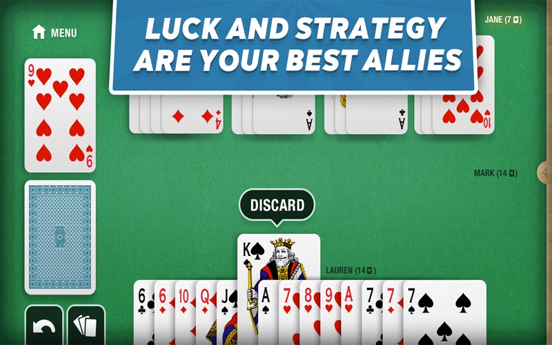 Rummy - classic card game iPhone screenshot