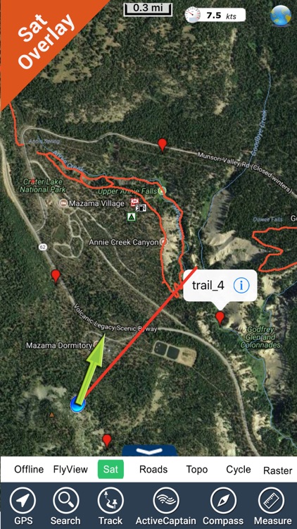 Crater Lake National Park - GPS Map Navigator