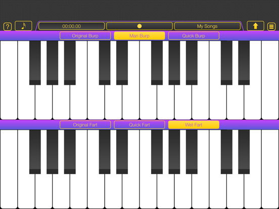 Burp and Fart Piano iPad screenshot 1 - Music app