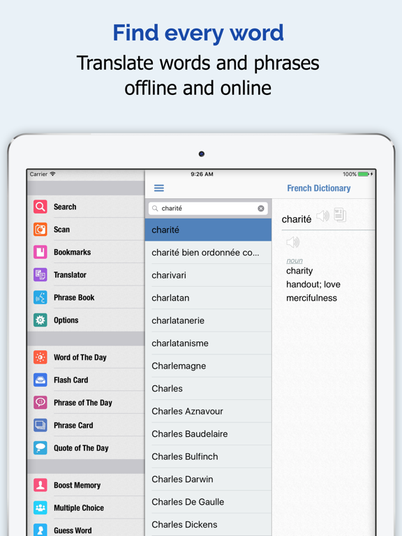 Screenshot #4 pour français Dictionnaire