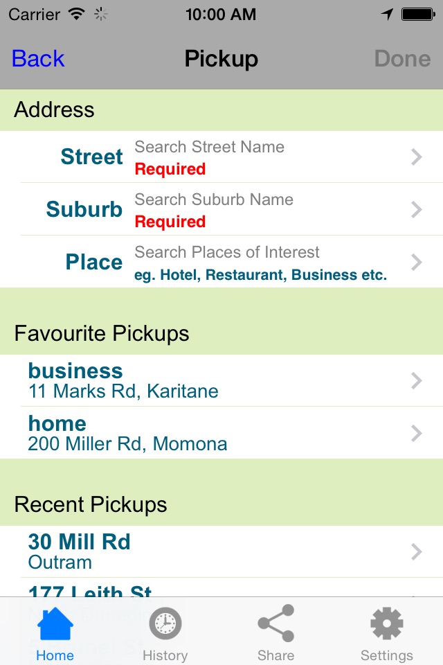 Dunedin Taxis screenshot 2