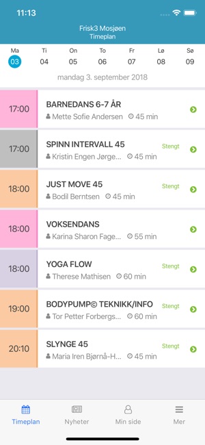 Frisk3 Trening