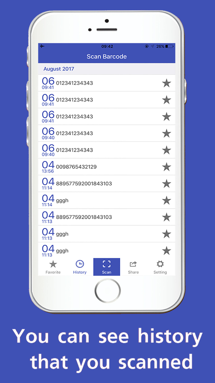 Barcode Scanner History
