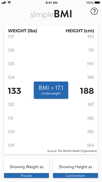 simpleBMI - BMI made easy