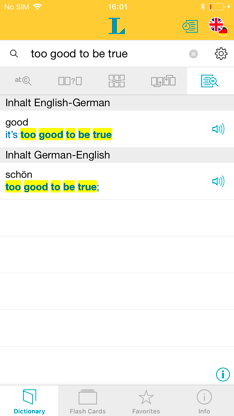 Big German English Dictionary screenshot 2