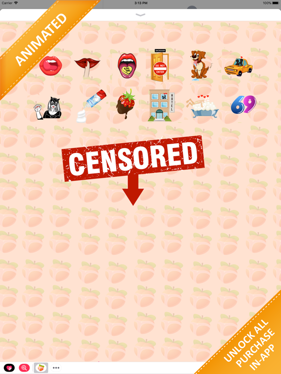 Screenshot #2 for Animated Dirty Emojis Stickers