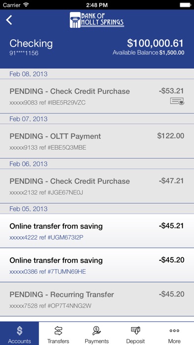 Bank of Holly Springs Mobility screenshot 4