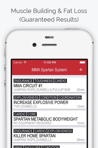 Spartan MMA & HIIT Workouts screenshot 2