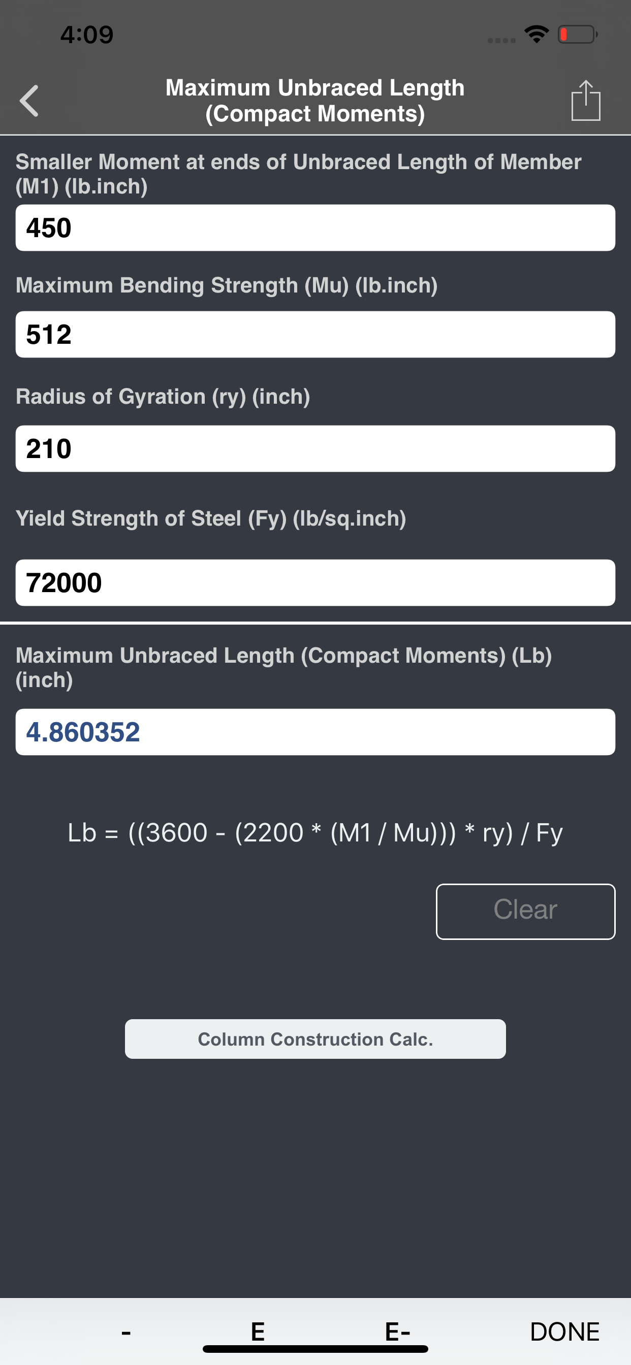 Bridge Engineering Calculator screenshot 3