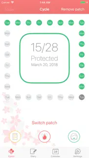 contraceptive patch reminder iphone screenshot 2