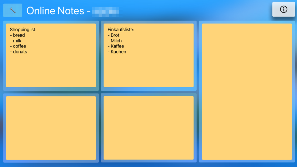 #1. Online Notes for TV (iOS) Podle: Kai Bruchmann
