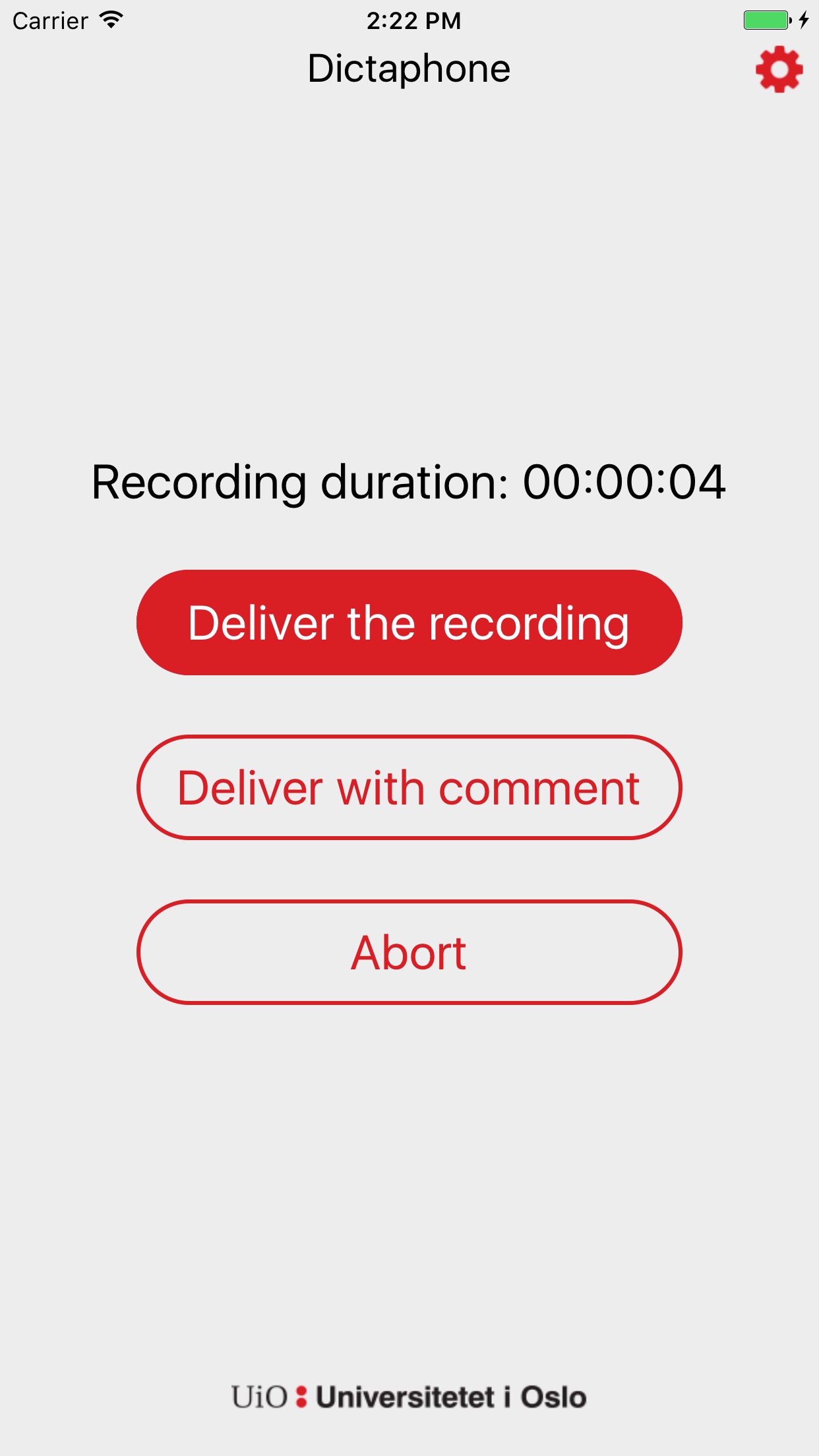 Screenshot 4 of Nettskjema-diktafon
