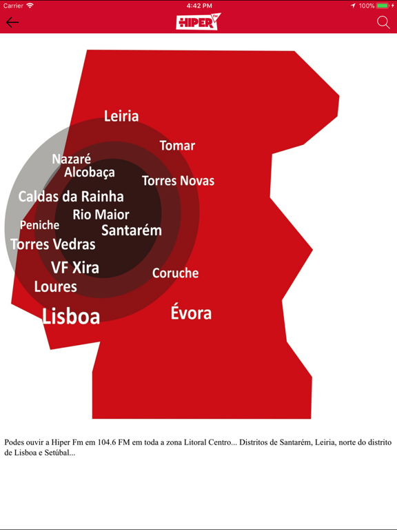 Hiper Fm iPad screenshot 5 - Music app