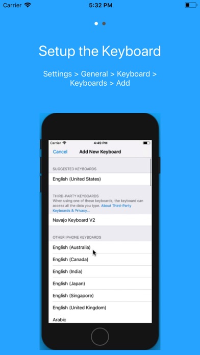 Navajo Keyboard App screenshot 2