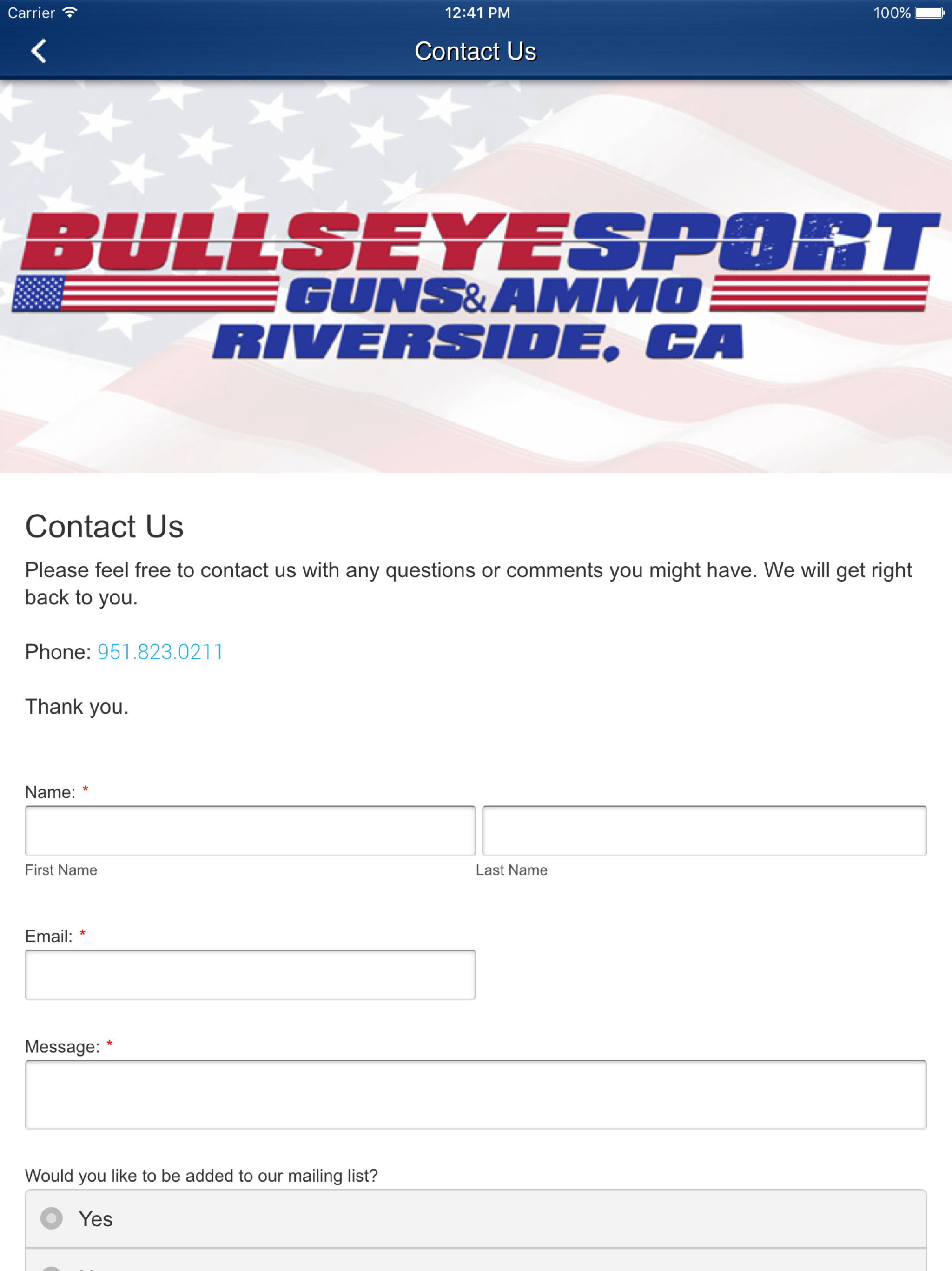Bullseye Sport Guns & Ammo