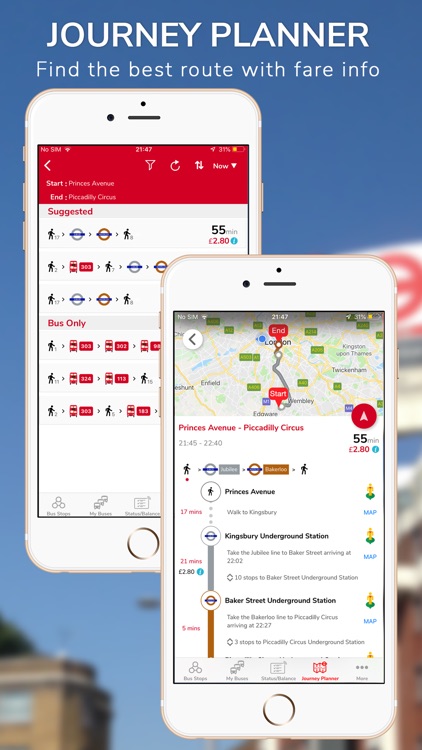 London Live Bus Countdown