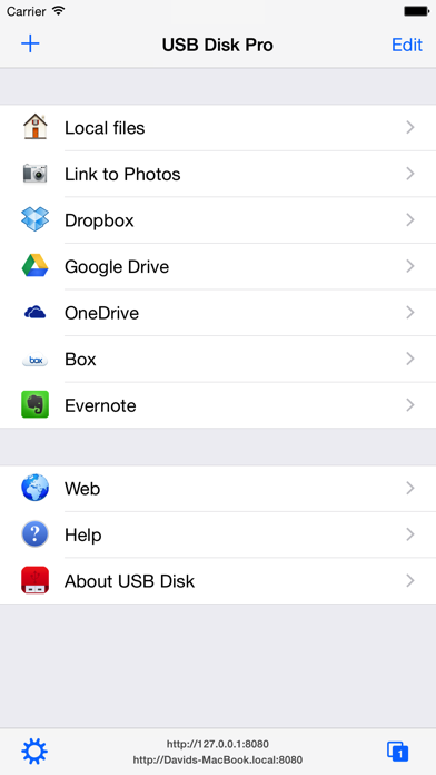 Screenshot #1 for USB Disk Pro for iPhone