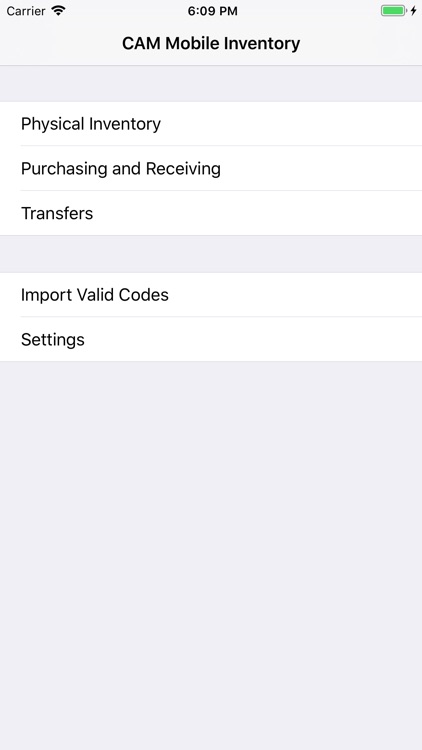CAM Mobile Inventory