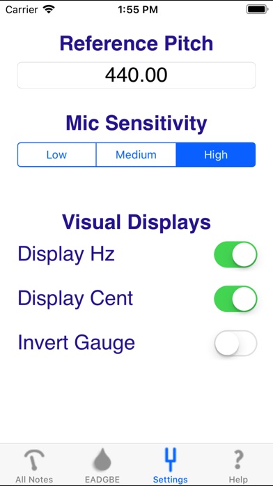 Optima Guitar Tuner Screenshot 3