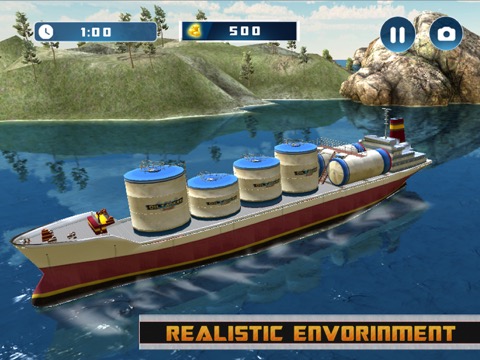 Oil Tanker Cargo Ship Sim 3Dのおすすめ画像4