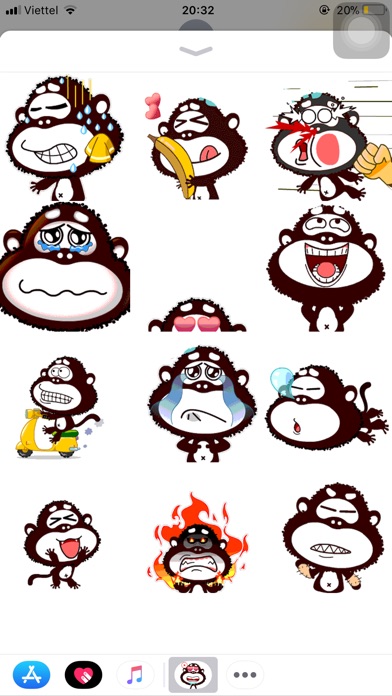 Animated Monkey Stickers screenshot 2