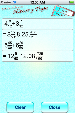 MathTool Fraction Calculator screenshot 3