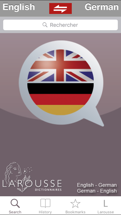 English-German Larousse dictionary Screenshot 1