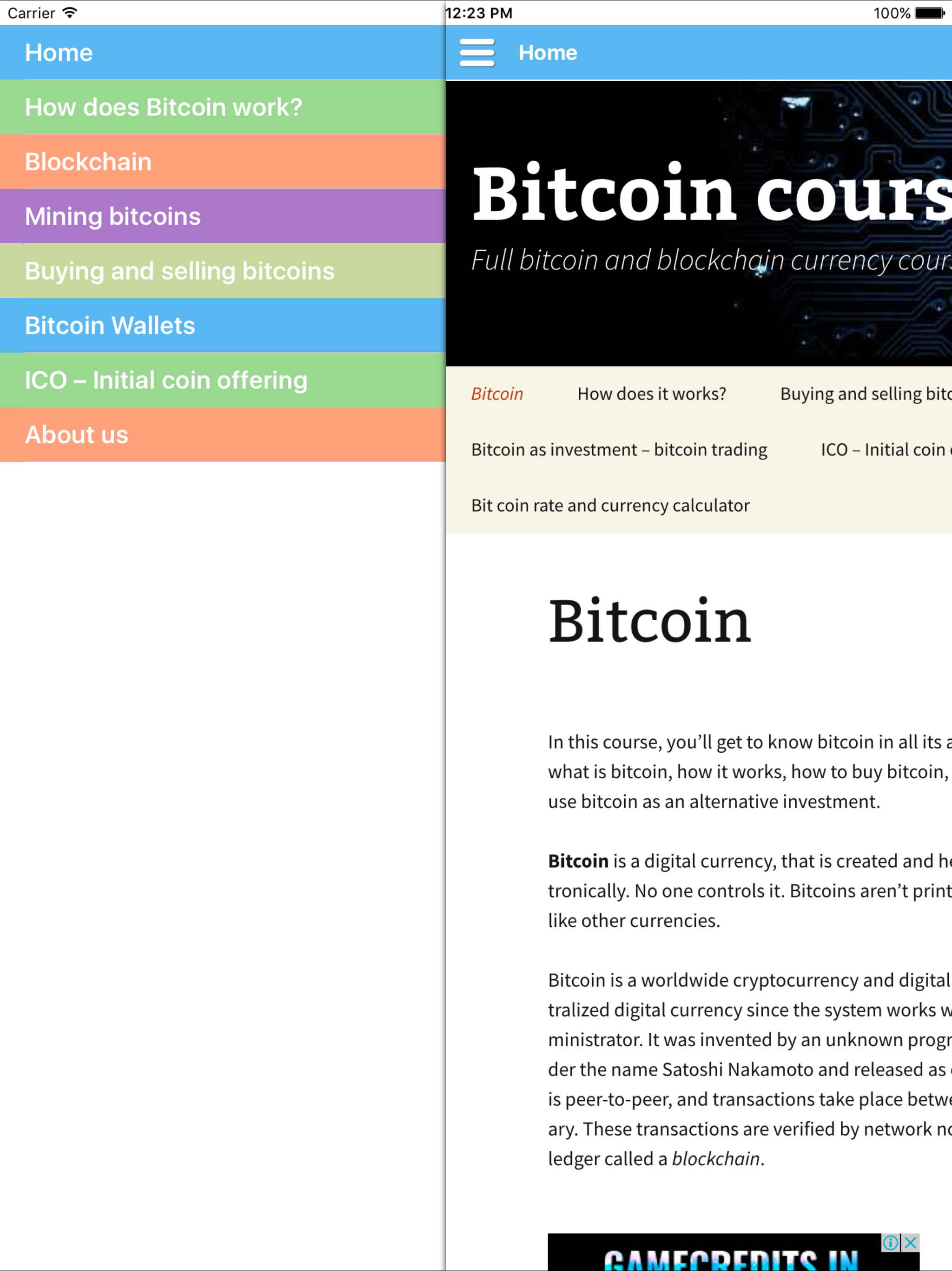 Bitcoin and Blockchain Course