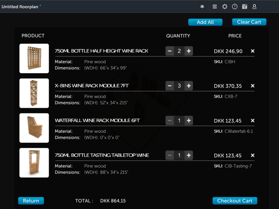 Screenshot #4 pour 3D Room Planner by Vinotemp