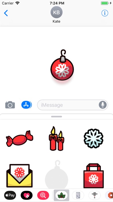 Flat Christmas Stickers screenshot 2