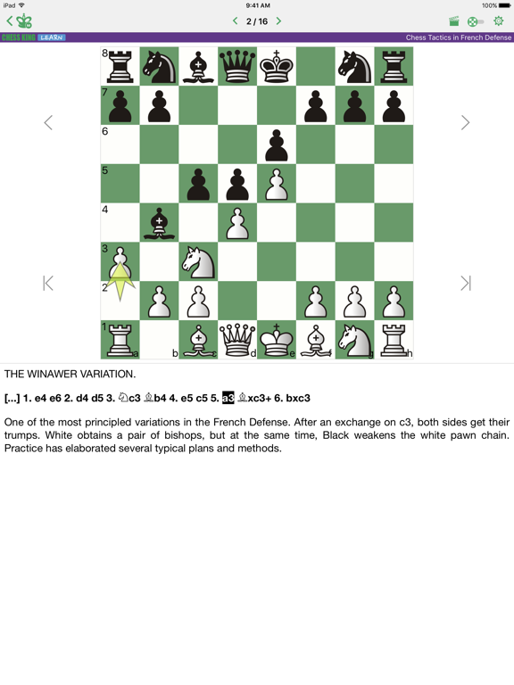Screenshot #5 pour Chess Tactics in French Def.
