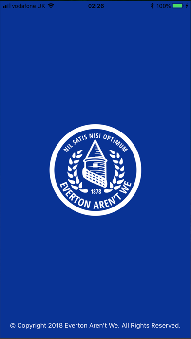 Everton Aren't We iPhone screenshot 1 - Sports app