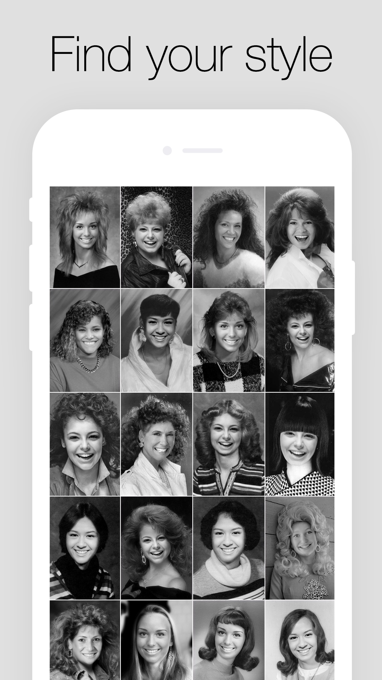 Screenshot do app OldBooth