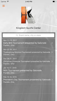 kingdom sports center iphone screenshot 1