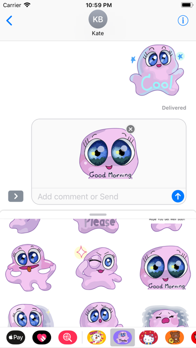 Jolly Jelly Emojis Sticker App screenshot 3