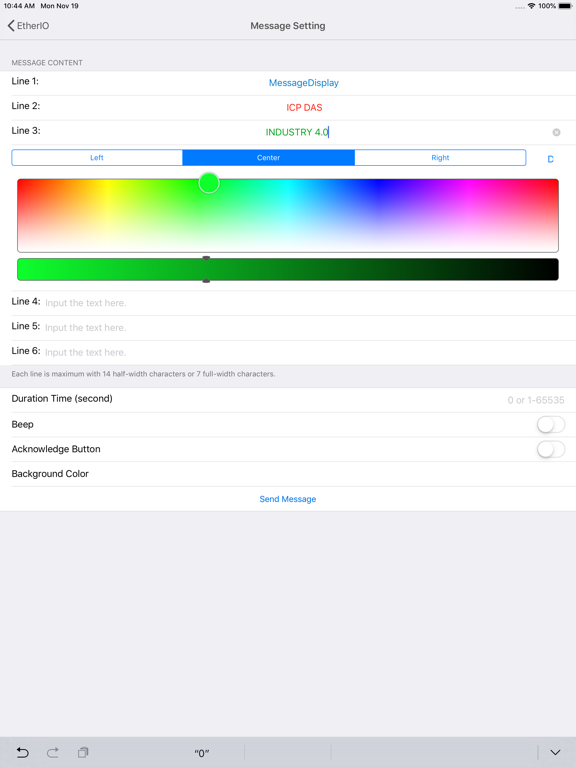 iAir by ICPDAS iPad screenshot