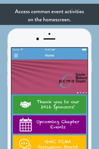 GMC PCMA Chapter App screenshot 2