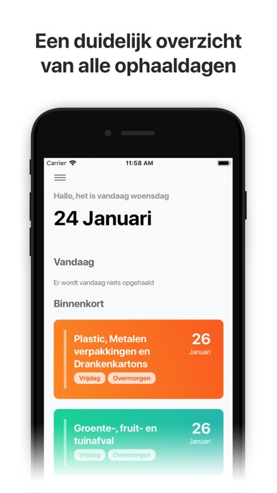 Afvalkalender screenshot 2