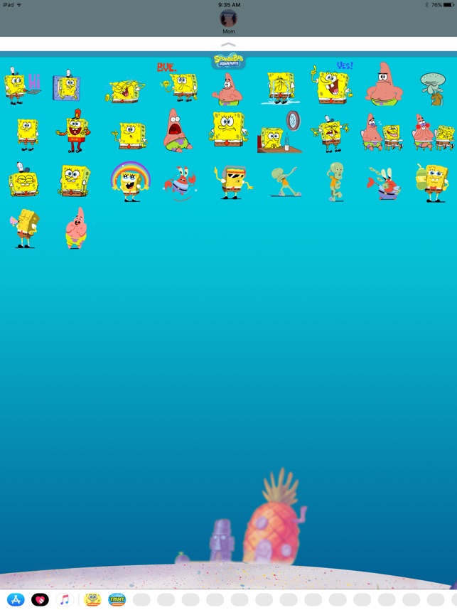 Sad Spongebob Sticker for iOS & Android