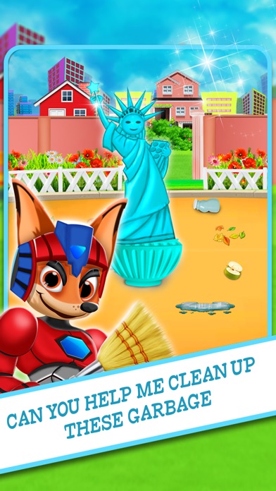 Animal Superhero City Cleaner screenshot 2