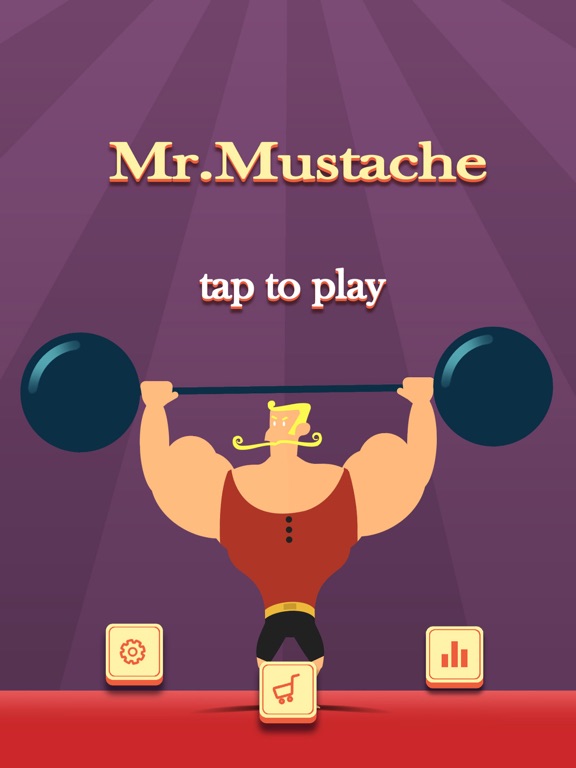 Mr.Mustache：Weightlifting Gameのおすすめ画像1